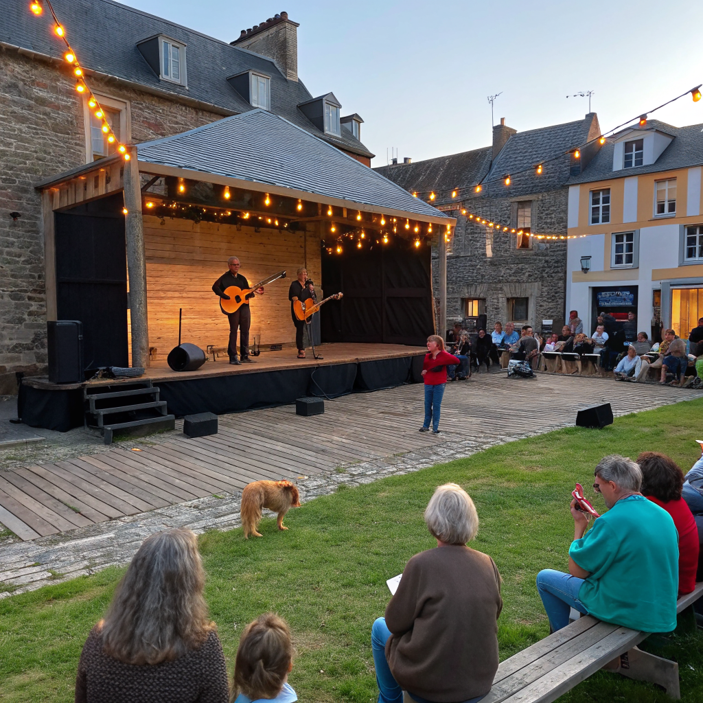 Large crowd enjoying an outdoor concert finale